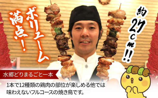 食べ応え抜群！頑固店長こだわり焼き鳥セット20本セットと水郷どりまるごと一本／鶏肉専門店:水郷のとりやさん KTRJ008