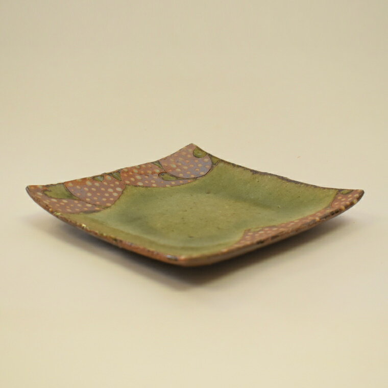 【ふるさと納税】小角皿 釉彩 1枚／2枚 小皿 食器 皿 取り皿 角皿 正方形 和食器 プレート おすすめ おしゃれ 贈り物 ギフト【受注制作】