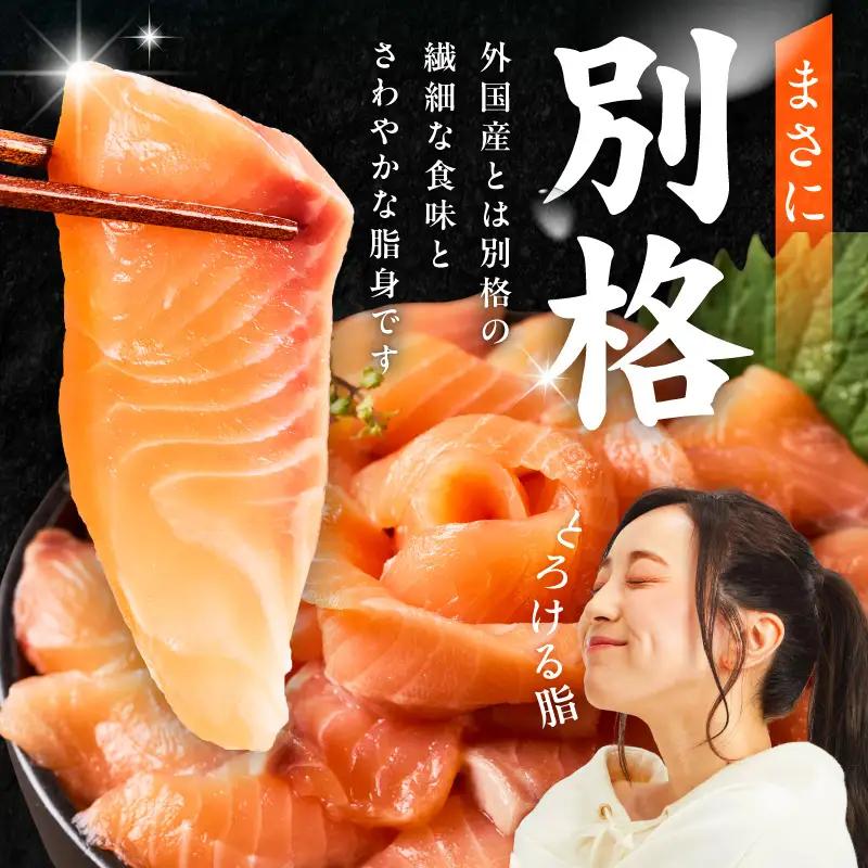 国産アトランティックサーモン 1kg ポーション