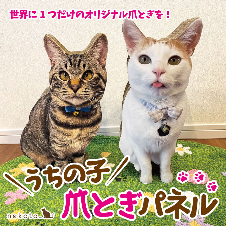 【ふるさと納税】【受注生産】nekoto_うちの子爪とぎパネル