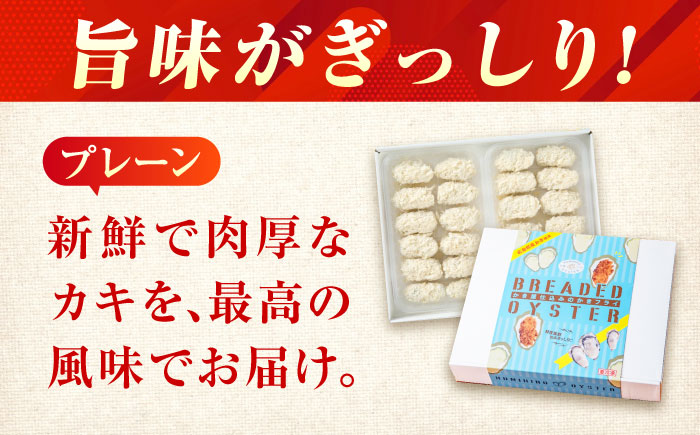 冷凍 カキフライ  (プレーン 12粒×2袋)  広島県産 冷凍カキフライ 広島牡蠣 牡蠣 かき カキ  料理 簡単 魚介類 海鮮 ギフト 広島県福山市/クニヒロ株式会社 [BACG003]