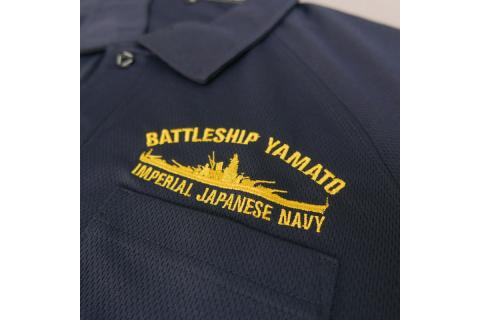 ポロシャツ【戦艦大和】ブラック　Lサイズ