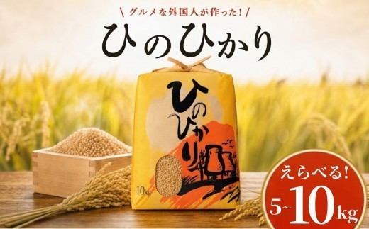 
                  選べる！ ひのひかり [玄米] 5kg 10kg グルメな外国人 農家 が作った こだわり お米 ヒノヒカリ 2025年産 2026年産 えらべる 新米 米 国産米 銘柄米 米5kg 米10kg ご飯 コメ こめ げんまい 令和7年産 令和8年産 産地直送 一人暮らし ミネラル 豊富 期間限定 季節限定 ふるさと納税 ふるさと納税米 人気 おすすめ 高知県産 高知県 黒潮町［1120-0ya]
                