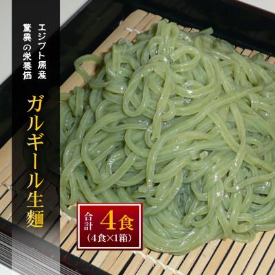 ふるさと納税 奥州市 栄養たっぷりのガルギールを練りこんだ生麺　4食分　ルッコラの原種 [AT001]