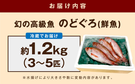 のどぐろ（鮮魚）1.2kg程度 処理済 のどぐろ 【006_2041】