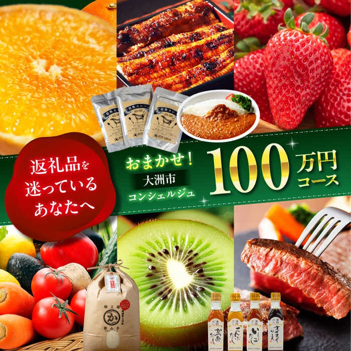 【ふるさと納税】 返礼品おまかせ 【大洲市コンシェルジュ】寄附額100万円コース ポイント制 感謝券 年末調整 肉 米 野菜 [AGXX028] ギフト カタログ あとから寄付 駆け込み寄付 おすすめ 人気 あとからセレクト あとから選べる カタログギフト ふるさとギフト