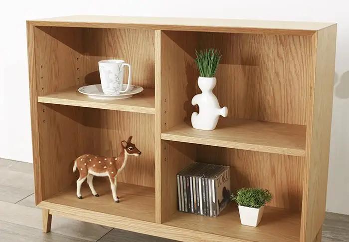 大川家具 レフライン 90cm シェルフ 本棚 天然木オーク(ナラ)