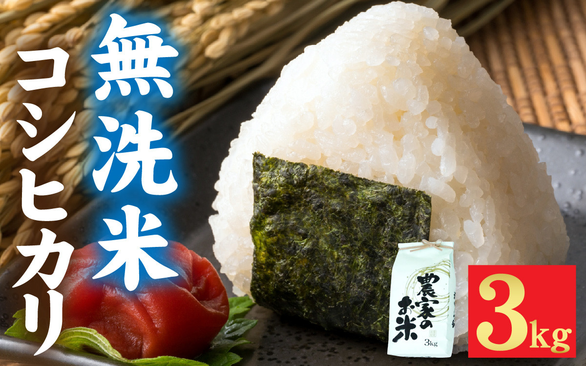 
            【先行予約】新米 令和7年産 福井市産 コシヒカリ 3kg 無洗米 / 天然の山水で育てたお米【みやま米】「2025年10月下旬以降順次発送予定】 [A-168003] / 3キロ 3kg 米 こめ コメ お米 こしひかり 福井県 福井市 令和7年 7年産 七年
          