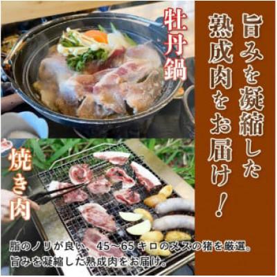ふるさと納税 綾部市 猪肉スライス(猪ロース、猪バラ肉、猪モモ肉、肩肉)ミックス合計300g (約2人前) |  | 01