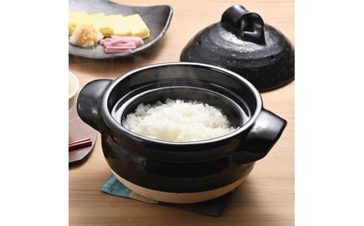 
【美味しく簡単に炊ける】信楽焼 3合ごはん鍋 ご飯土鍋
