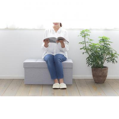 ふるさと納税 大河原町 スツール 収納スツール 収納ボックス ワイド SSTR-76 ライトグレー[53752348] |  | 03