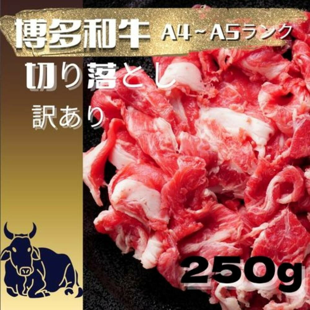 【ふるさと納税】【定期便全3回】【訳あり】【A4〜A5ランク】博多和牛 切り落とし 250g