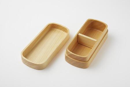 ◇紀州桧弁当箱 タイプS-4 NA ナノコート 弁当包みセット【モクヘン】
