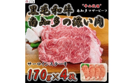 
＜数量限定＞牛肉 サーロインステーキ 170g×4枚 南知多マザービーフ 国産牛【1473202】
