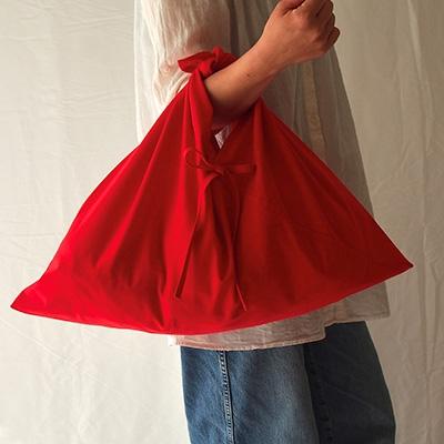 ふるさと納税 田原本町 あづま袋(エコバッグ)　カラー:レッド　Lサイズ1セット