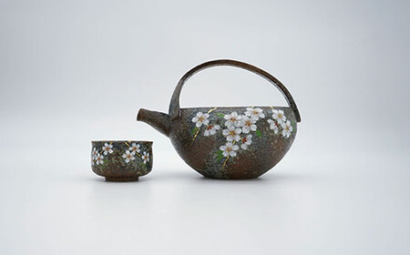 伝作窯 窯変 桜 酒器セット 有田焼 ds011