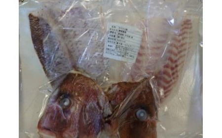 【愛媛県産】養殖真鯛フィレ2枚（お頭付き冷凍）鮮魚 鯛 HACCP認定 【GK001_x】