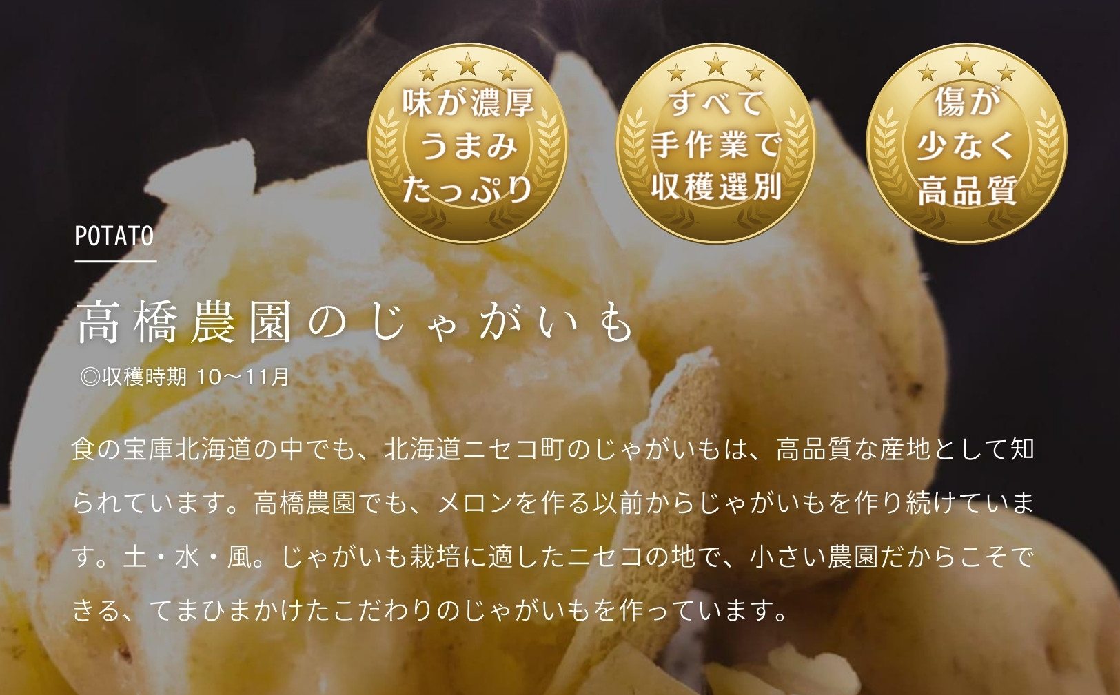 《2024年分受付中》北海道ニセコ名産「キタアカリ」＆「とうや」!新じゃが食べ比べセット（各10kg）/高橋農園【37007】