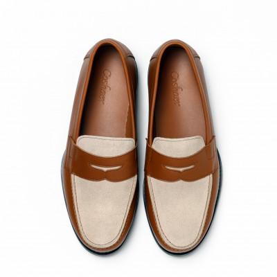 ふるさと納税 大和郡山市 紳士靴　ローファー　Coshaer1310 BROWN&CAMEL　25.5cm |  | 01