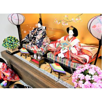 ふるさと納税 小野市 雛人形　京八番親王　焼桐2段5人飾り　No.8-715 |  | 01