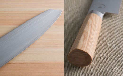 ＜寄附金額改定＞■ミシュラン料理人　橋本幹造　両刃包丁　七寸 ◇ 貝印 (AB5510)