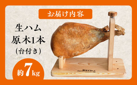【好きな時に好きなだけ♪】長期熟成 生ハム 原木1本（約7kg） 佐賀県/有限会社田嶋畜産[41ATBP004]