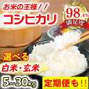 【ふるさと納税】【新米】【6年産】強い粘りと旨味！お米の王様「コシヒカリ」