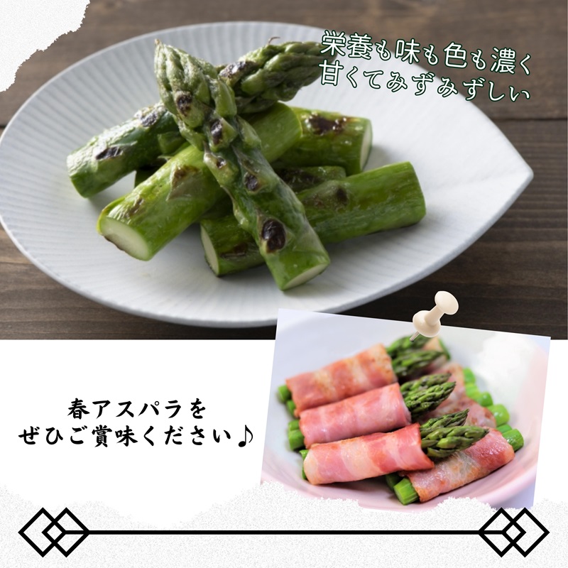 JR九州ファームの春アスパラガス　Lサイズ1kg( 野菜 新鮮 アスパラガス アスパラ 春アスパラ 甘み )【A9-025】