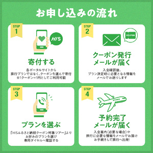 北海道札幌市の対象ツアーに使えるHISふるさと納税クーポン30,000円分