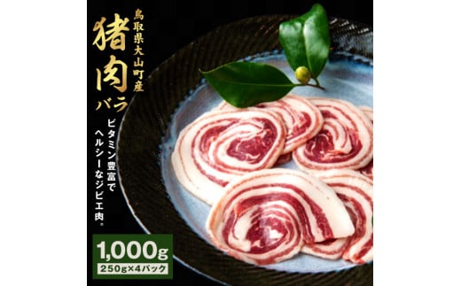 GB-06　猪肉　バラ　1kg（250g×4パック）