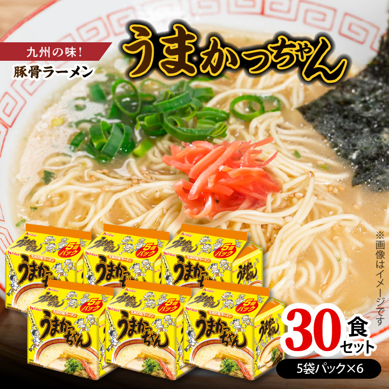 豚骨ラーメン　うまかっちゃん30食セット（5袋パック×6セット） PC7406