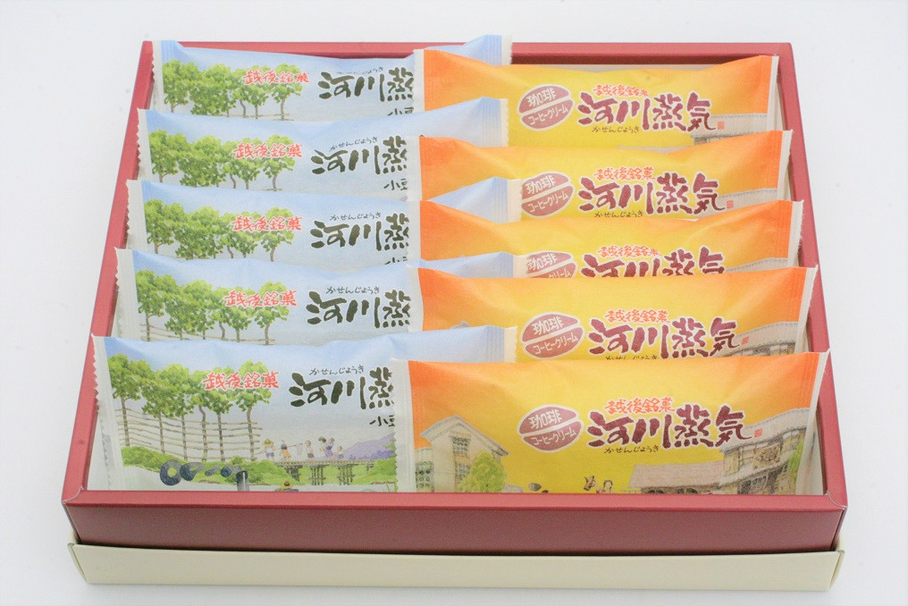 
                  季節の河川蒸気セット（受付8月まで限定）【小豆クリーム味・珈琲クリーム味】【いえい 河川蒸気 菜菓亭 蒸しどら焼き 小豆 珈琲 コーヒー 新潟銘菓 和洋菓子 10個 季節限定 B24_02 】
                