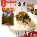 【ふるさと納税】 辛子 高菜 有機 国産 1.5kg 小分け 150g × 10個 ご飯 の お供 おつまみ 下関 山口