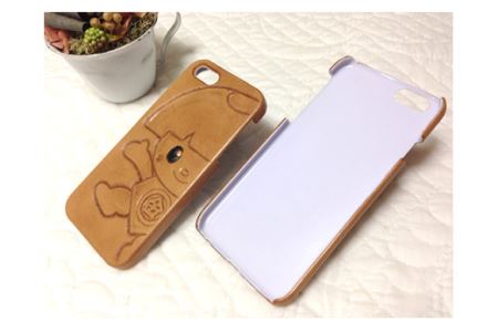本革 きんたくんiPhoneカバー（iPhone6plus，6splus，7plus用）［No.044-03］
