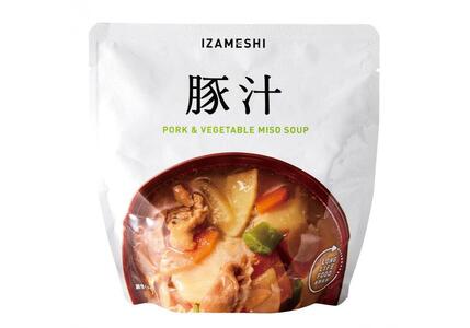 【3年保存】 長期保存食 イザメシ 豚汁 18個/1ケース 非常食 保存食 備蓄食 防災 防災用品 パウチ 備蓄 災害対応食 食品 災害食 防災用