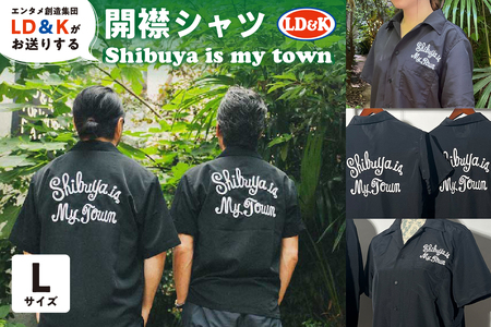 「Shibuya is my town」開襟シャツ（Lサイズ）【205002-2】