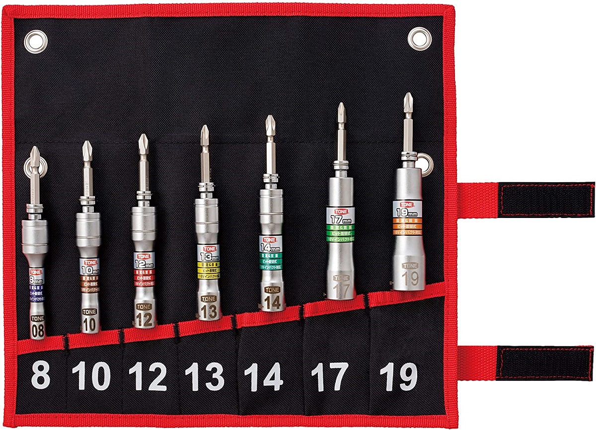 TONE トネ 差替式ユニバーサルビットソケットセット2BNU700　工具　TONE　トネ｜トルクレンチ デジタル 工具 整備士 自動車 バイク DIY 日本製 メンテナンス  15001-40000
