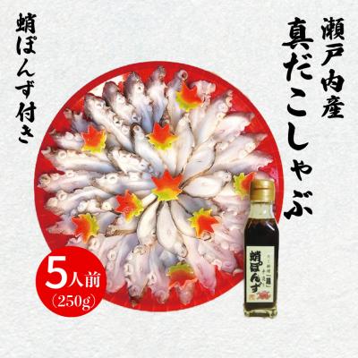 ふるさと納税 三原市 食事処「蔵」真ダコしゃぶ5人前セット[040-006]
