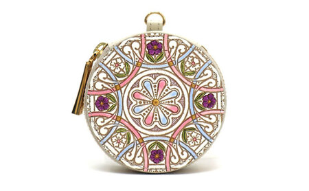 マカロンポーチ 文庫屋大関 ペタル 本革 マカロンポーチ