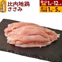 【ふるさと納税】比内地鶏 ささみ 1kg〜5kg【選べるお届け回数・内容量】国産 冷凍 鶏肉 鳥肉 とり肉 ササミ 定期便 1回〜12回