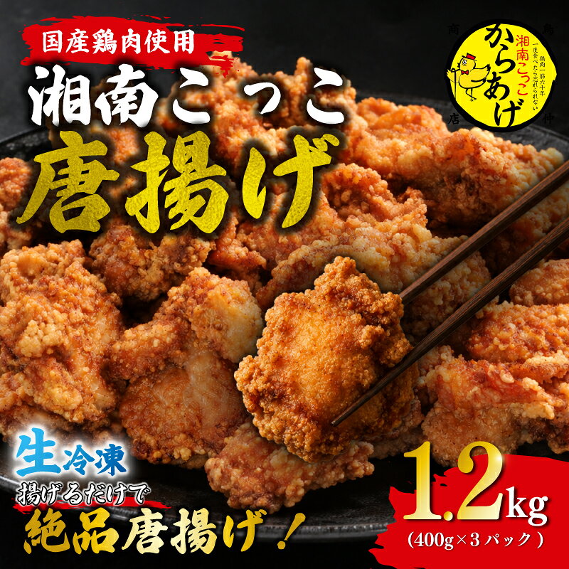 【ふるさと納税】 ＼たっぷりの内容量！／かながわグルメフェスタグランプリ！外はカリッ中は肉汁唐揚げ 400g 3パック 1.2kg 惣菜 唐揚げ お弁当 おかず 秘伝のタレ ふるさと納税 人気 鳥仲商店 神奈川県 平塚市 ふるさと納税 唐揚げ グルメ