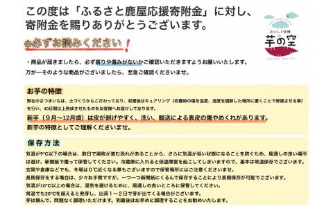 かのや紅はるか　生芋Mサイズ　10㎏入り