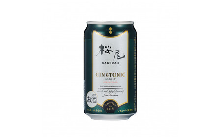 SAKURAO GIN ORIGINAL GIN＆TONIC　350ml缶×24本