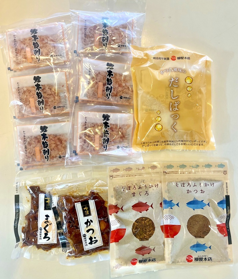 a14-126　柳屋本店のご飯のお供セット　佃煮　かつお節　6種詰合せ