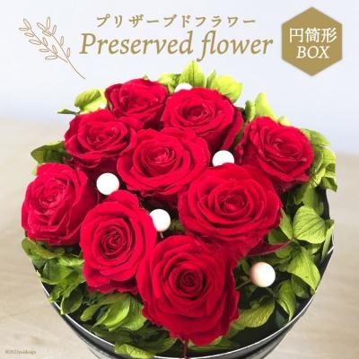 ふるさと納税 宝達志水町 プリザーブドフラワー 円筒形BOX 花 ギフト プレゼント 贈答 母の日 [38600025]