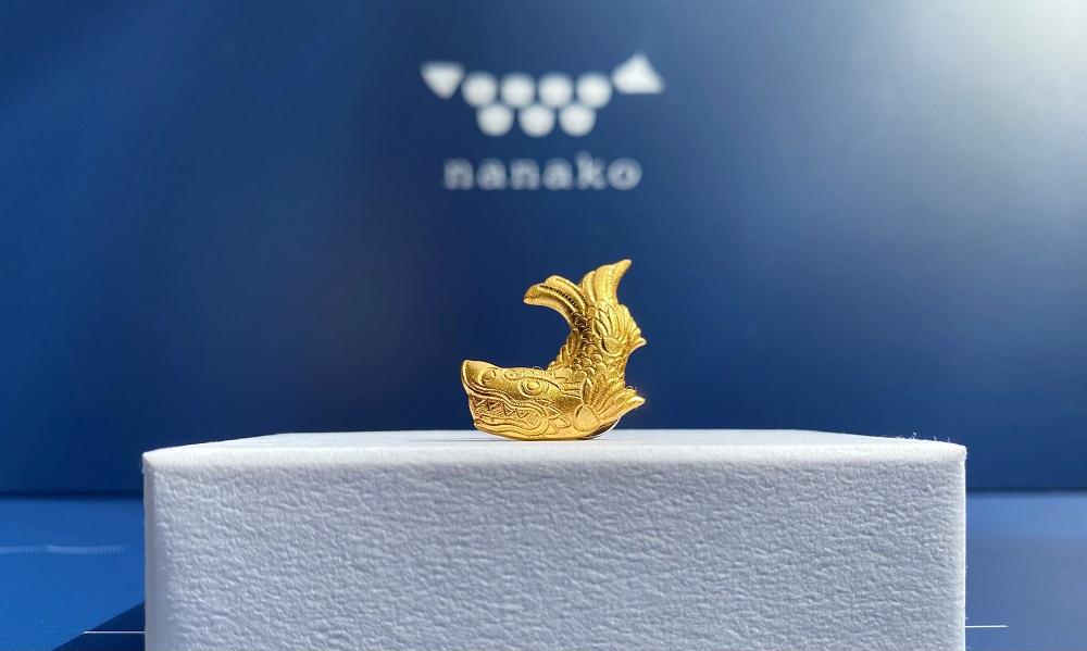 話題独占？！名古屋城の【金のシャチホコ】魚のアクセサリーシリーズ”nanako”ピンズ