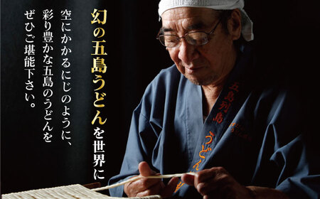 【全3回定期便】【長崎五島名産！】にじいろざるうどん / 五島うどん 新上五島町【ますだ製麺】[RAM016]