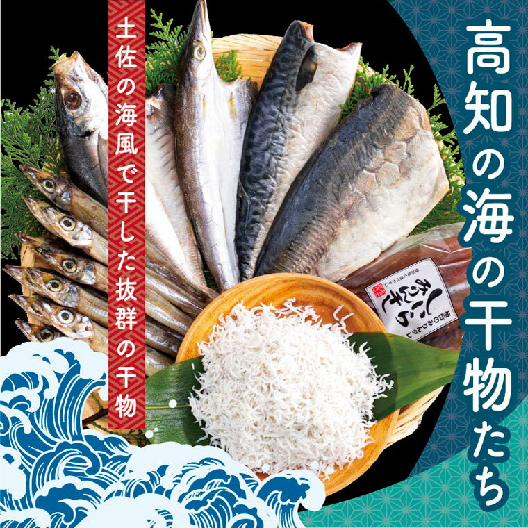 【ふるさと納税】 コロナ 緊急支援 故郷納税 9000円 海鮮 干物 ひもの 高知の海の干物たち 全7種 ＜土佐の海風で干した抜群の干物を＞＜高知市・南国市共通返礼品＞