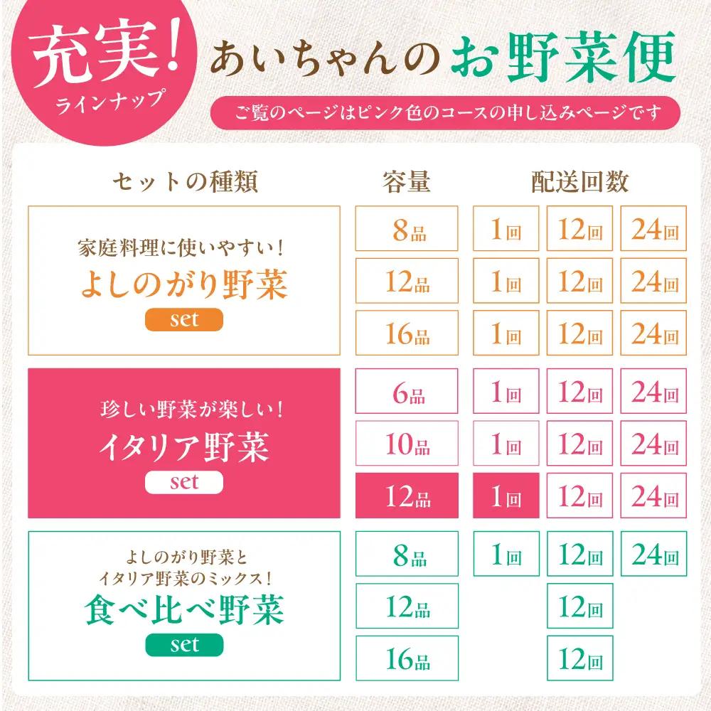 【12品】あいちゃん農園の「イタリア野菜」セット（ラージ）野菜 やさい[FAA021]