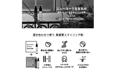 SBCP生ミネラル ヘアオイル  男女兼用　75g　 美容 プロ用ヘアオイル 